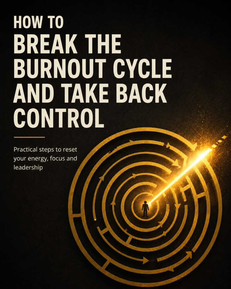 Ebook cover for How to Break the Burnout Cycle and Take Back Control, supporting full-time employees who feel overwhelmed at work.